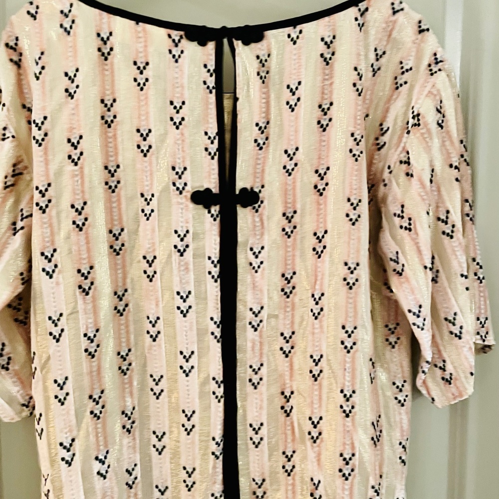 Anthropologie  Moulinette Soeurs Posey velvet Art Deco top Sz. Small - Picture 8 of 9